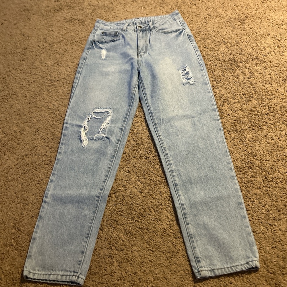 Jean with rips